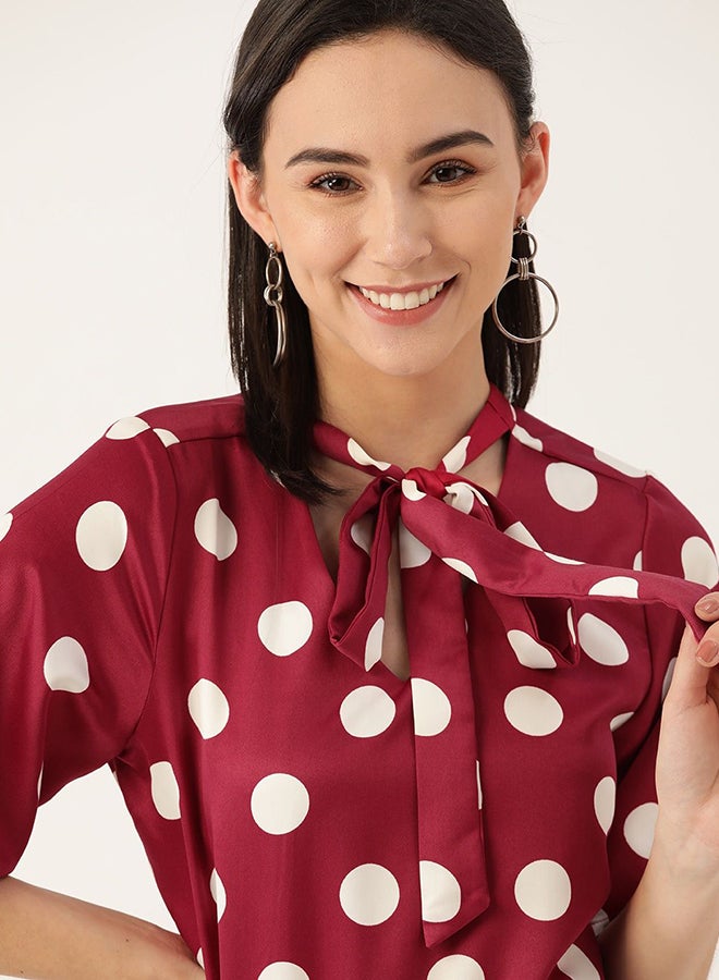 Stylish Casual Top Bold Metro Polka - v1654866162/N47950280V_3