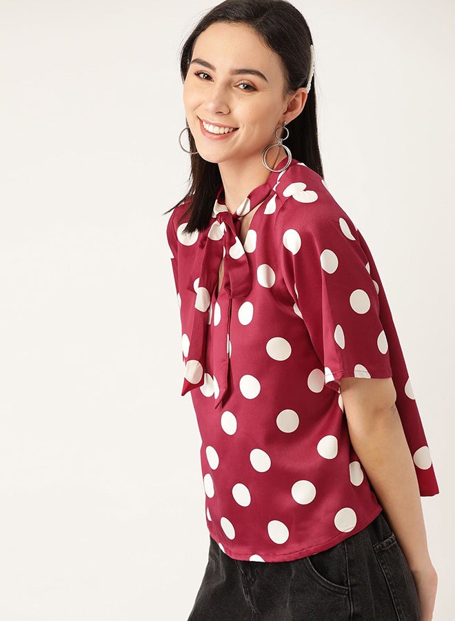 Stylish Casual Top Bold Metro Polka - v1654866163/N47950280V_1