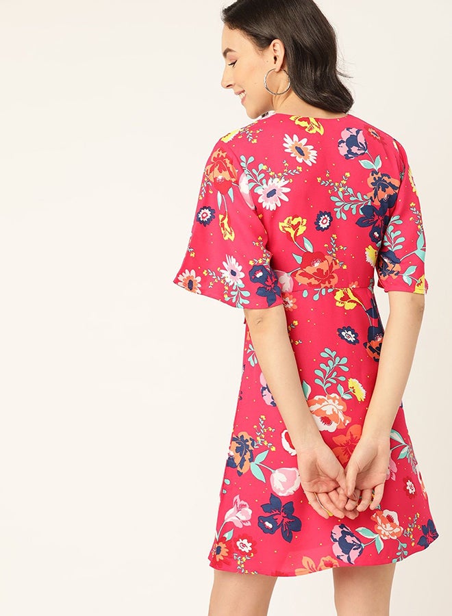 DressBerry Casual Mini Dress Faraway Bloom (Pink)  - Image 2