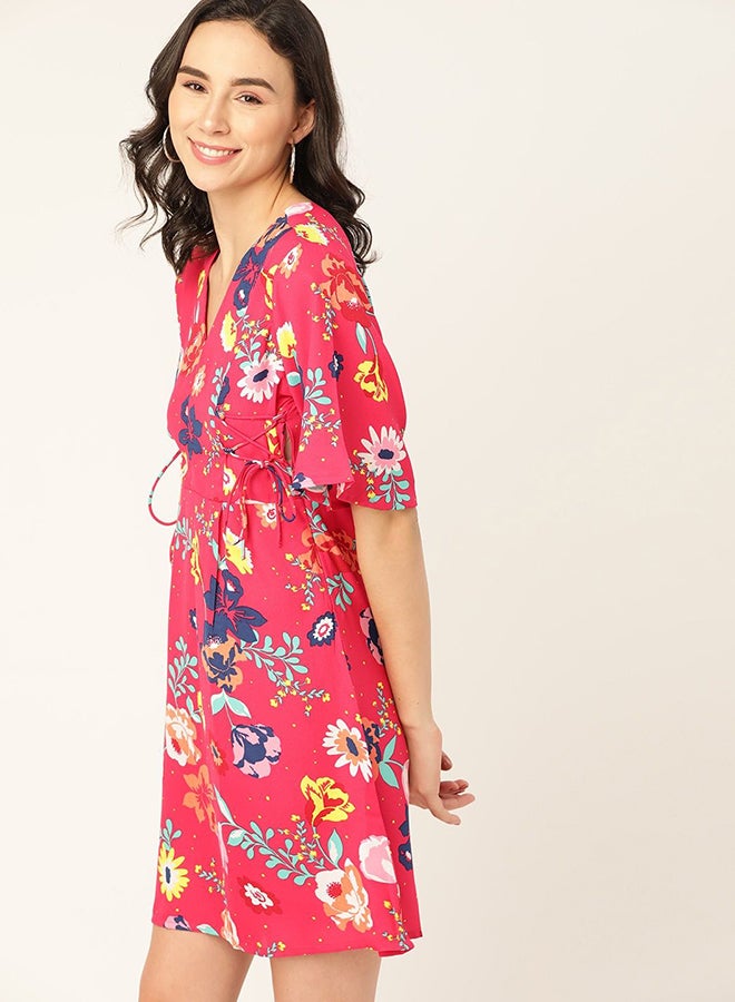 DressBerry Casual Mini Dress Faraway Bloom (Pink)  - Image 3