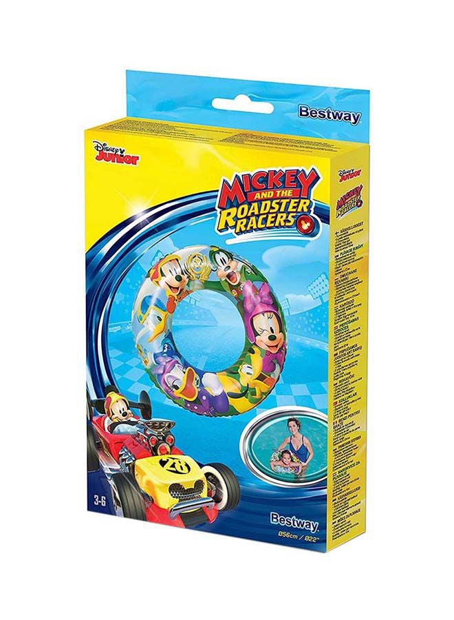 Bestway Mickey And The Roadster Racers Swim Ring 56cm 56cm  - Image 1
