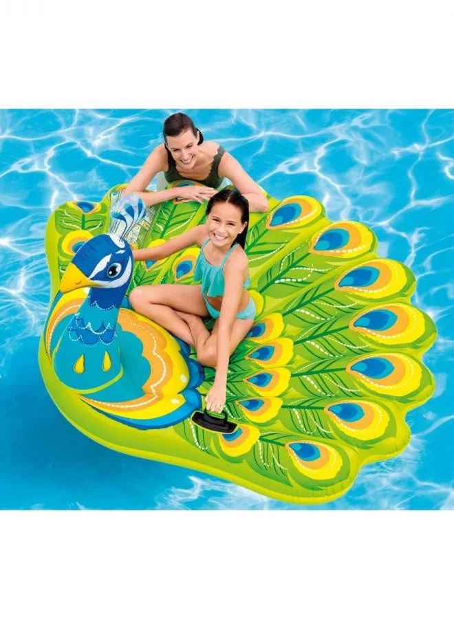 INTEX - Glamorous Peacock Island Inflatable Foldable Portable Lightweight Swimming Pool 193x163x94cm - Image 1