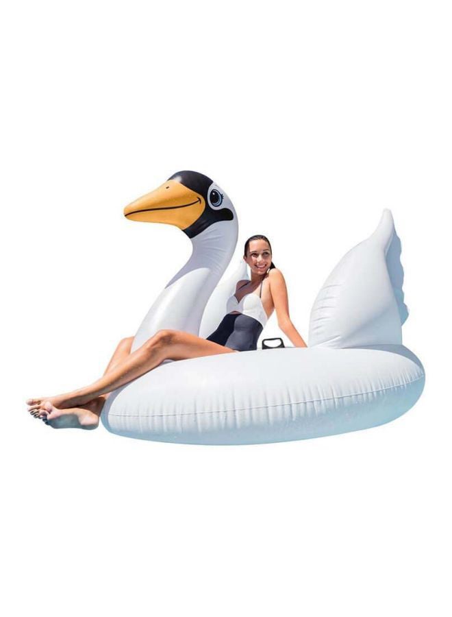 انتكس حوض سباحة عائم على شكل جزيرة Mega Swan Island 195x153x148سم - Image 2