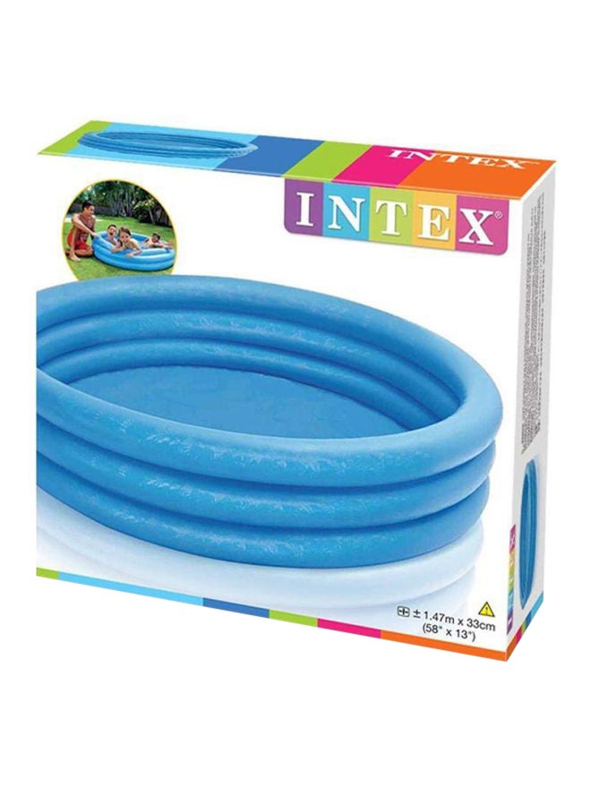 INTEX 3 Ring Crystal Pool - Blue 58x13inch - Image 4