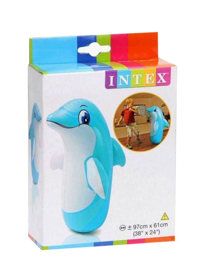 INTEX Dolphin Inflatable Punching Bop Bag 38x24inch  - Image 1