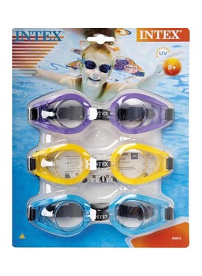 انتكس نظارة سباحة مكون من 3 قطع ‎20.3x3.81x25.38سم - Image 2