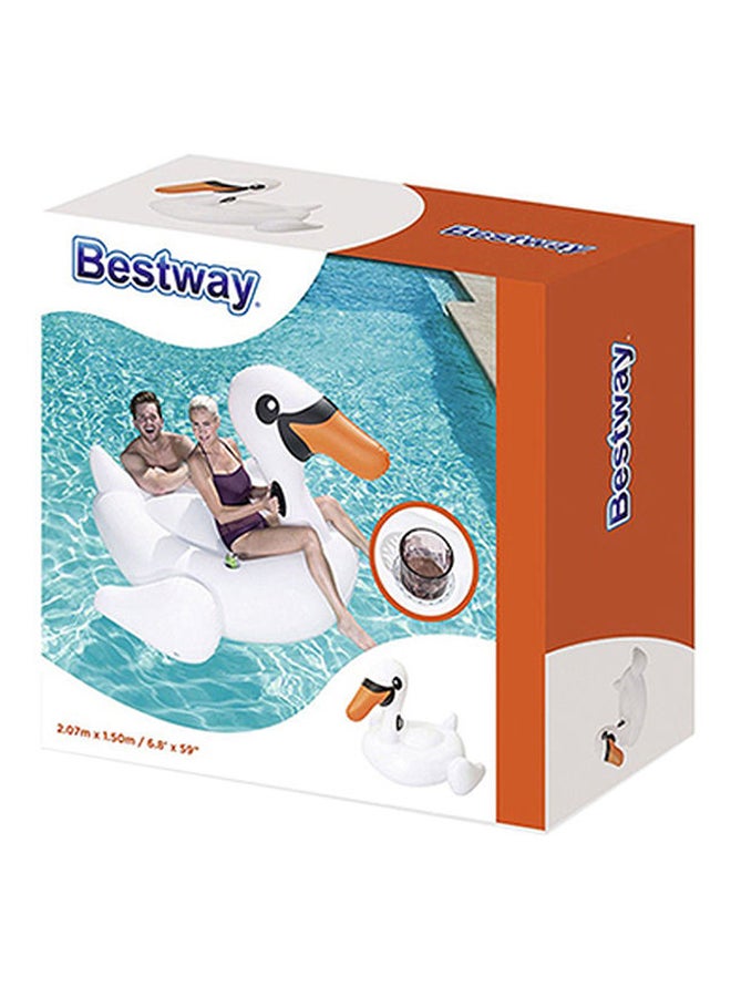 Bestway Swan Jumbo Pool Rider 175 x 135 x 104cm - Image 1