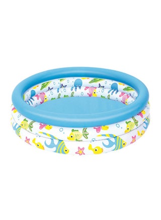 Ocean Life Coral Kids Pool With Repair Patch 102x25cm - v1654867698/N18623598A_2