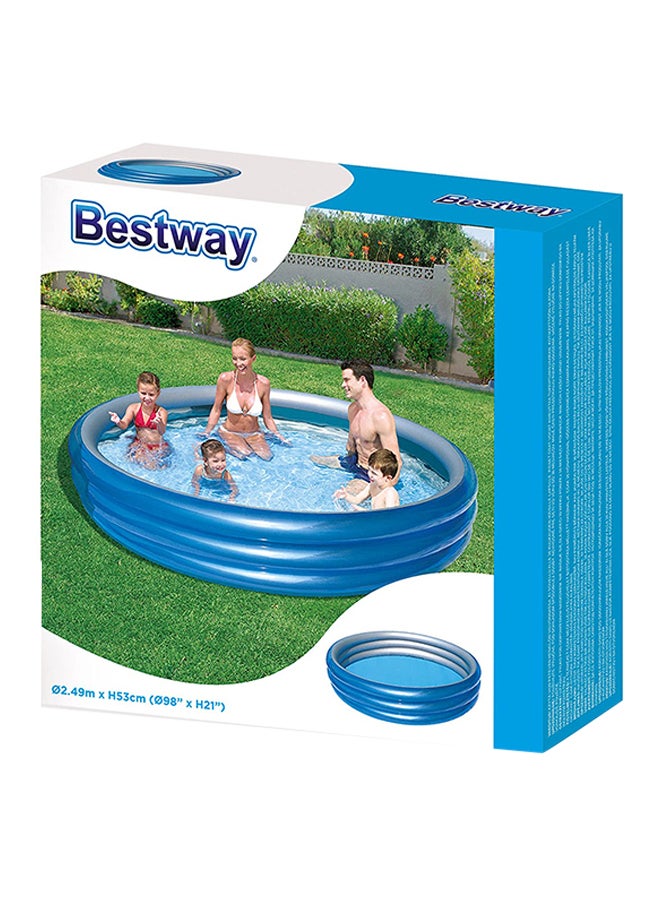 Bestway 3 Ring Metallic Pool 98inch - Image 1