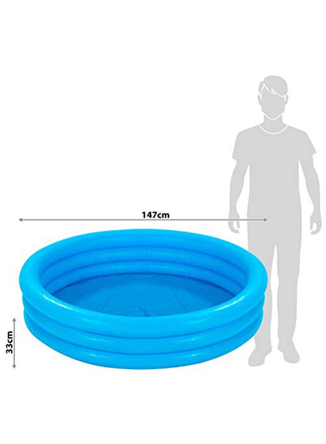 INTEX 3 Ring Bath Swimming Pool, Round - Blue 114x25cm - Image 2