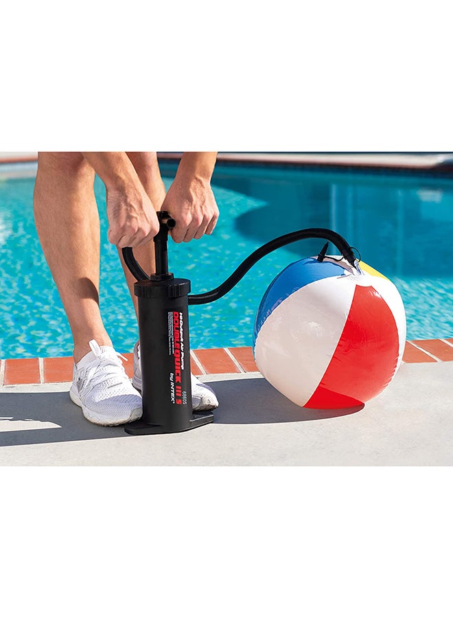 Double Quick II High Output Air Pump - Black Black 36cm