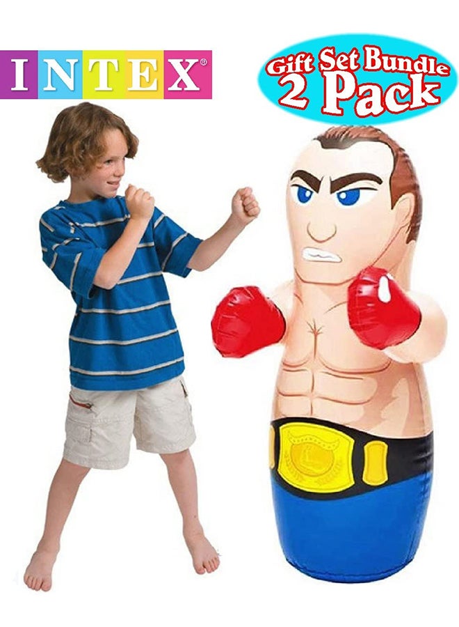 INTEX 3D Inflatable Wrestler Blow Up Bop Bag 91x51cm - Image 4
