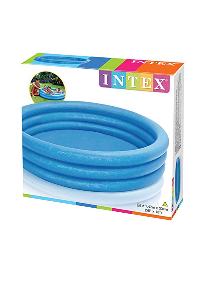 INTEX 3 Ring Bath Swimming Pool, Round - Blue 114x25cm - Image 4