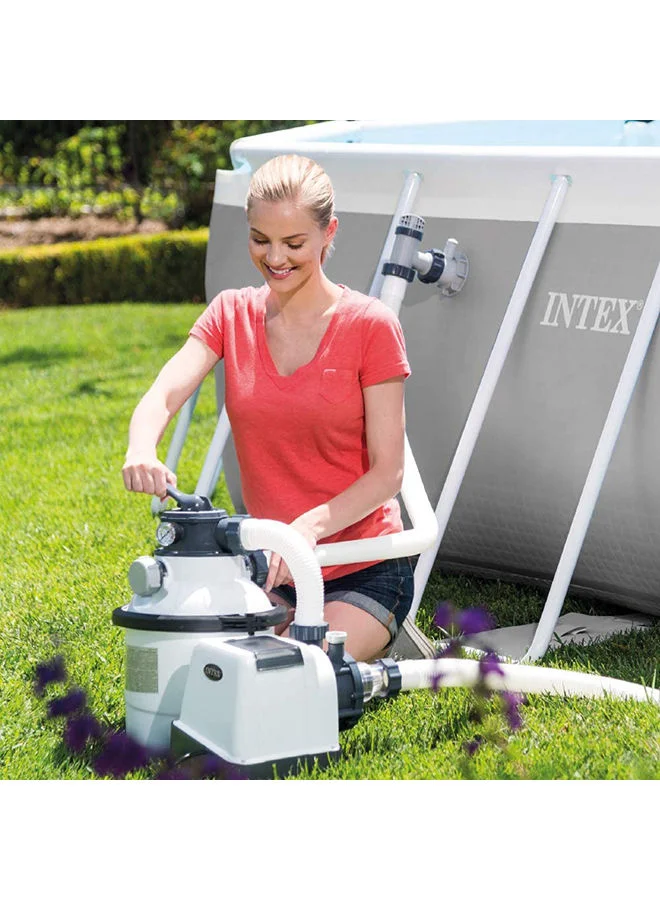 INTEX Circulation and Filtration 1500 Gph Sand Filter Pump (220-240 Volt) for Above Ground Pools