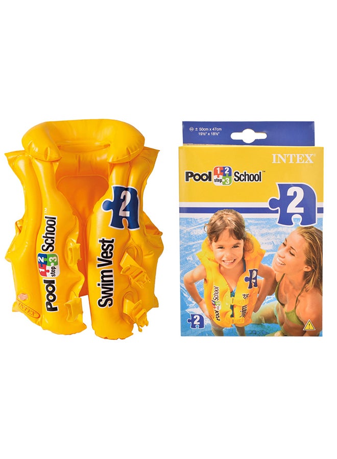 INTEX Pool School Deluxe Swim Vest 50x47cm - Image 2