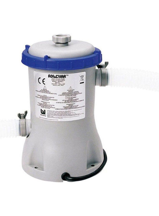 Bestway 530 Gal Flow Laminated Swimming Pool Water Filter Pump 