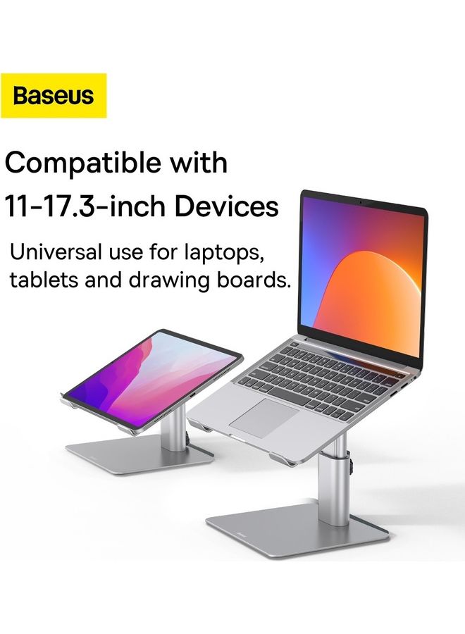 بيسوس - حامل لابتوب  معدني قابل للتعديل - فضي - Image 1