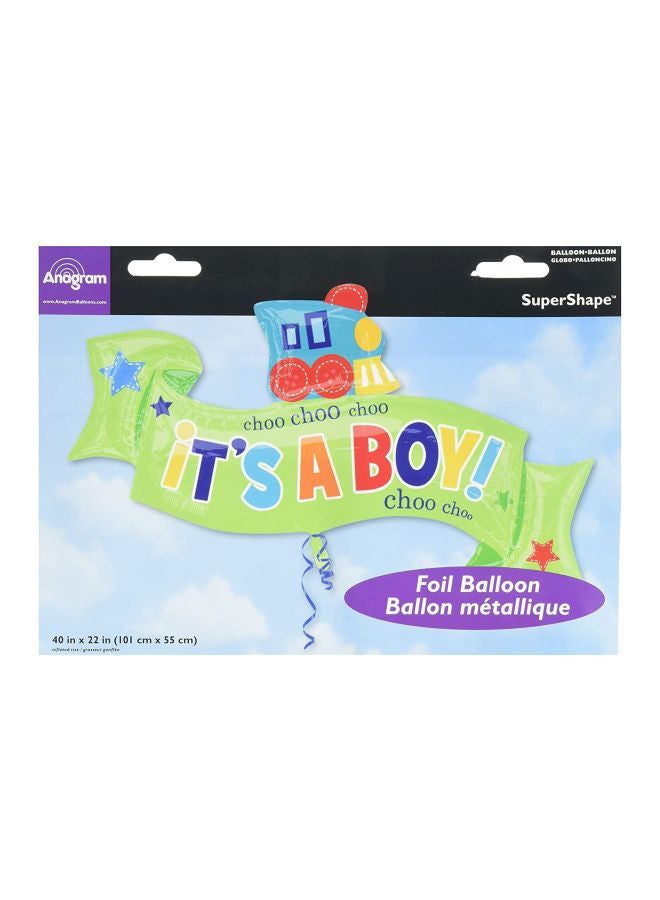 Anagram 5 Piece Welcome Little One Boy Balloon  Bouquet - Image 1