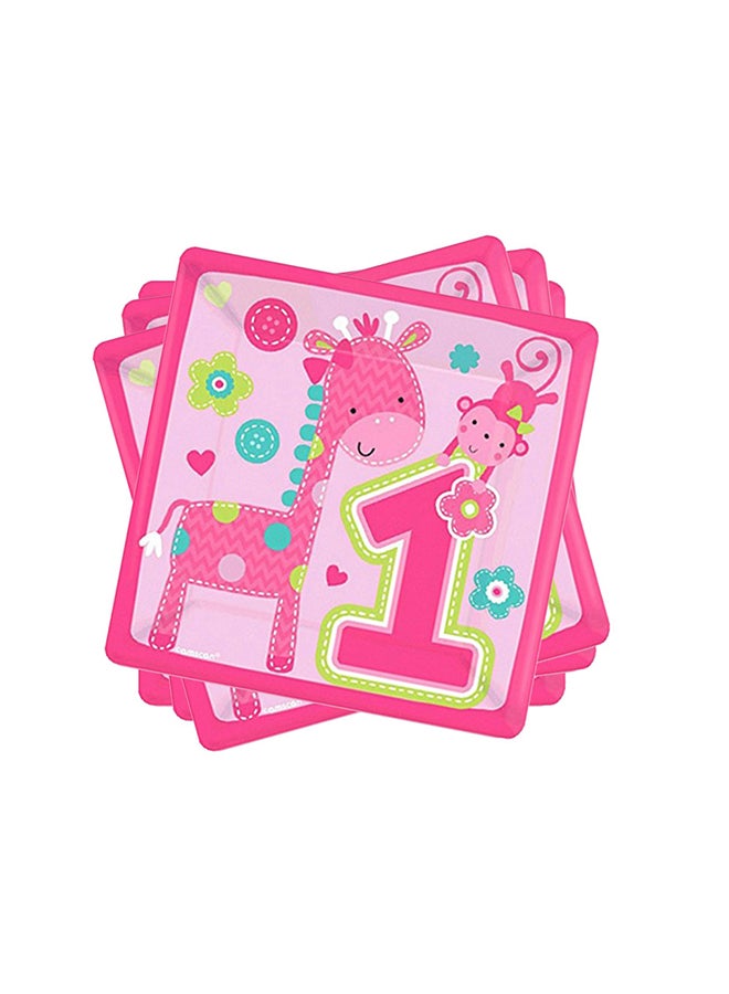 Amscan 16 pIeces One Wild Girl Lunch Tissues  - Image 2