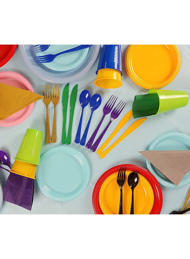 Amscan 20 Piece Bright Pink Plastic Plates 9x9x1.6inch - Image 5