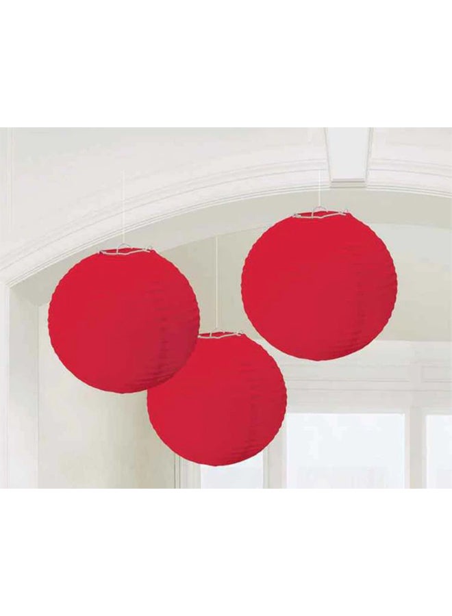 أمسكان طقم فوانيس ورقية مستديرة مكون من 3 قطع 9.5بوصة - Image 2