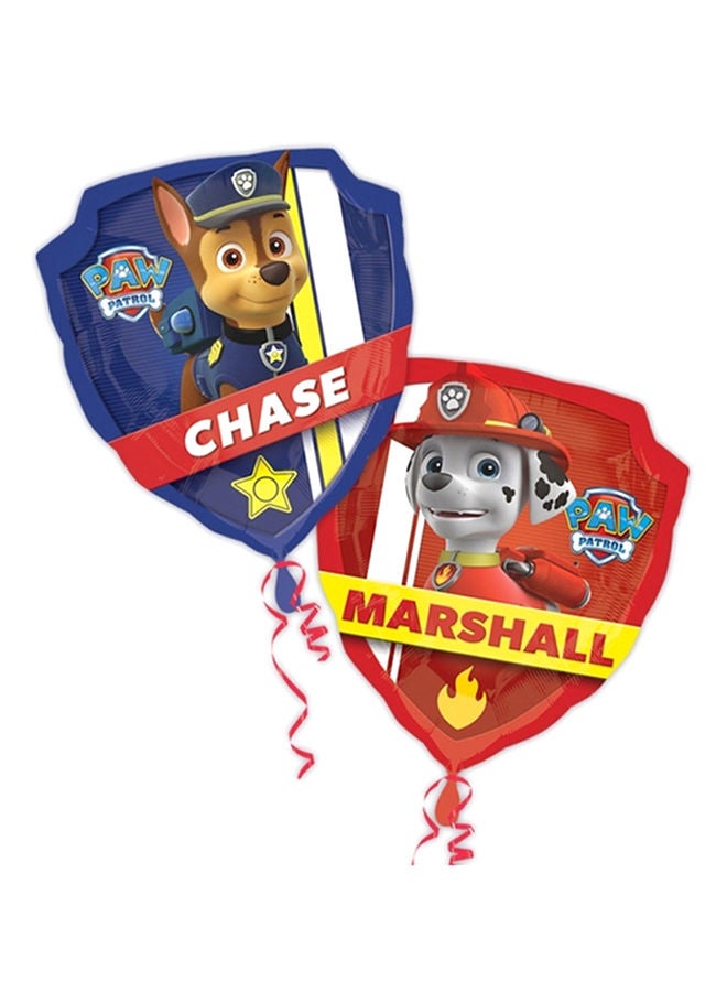 Anagram Paw Patrol Super Shape Balloon 63x68cm Birthday Decorations Party Supplies 63x68cm  - Image 1