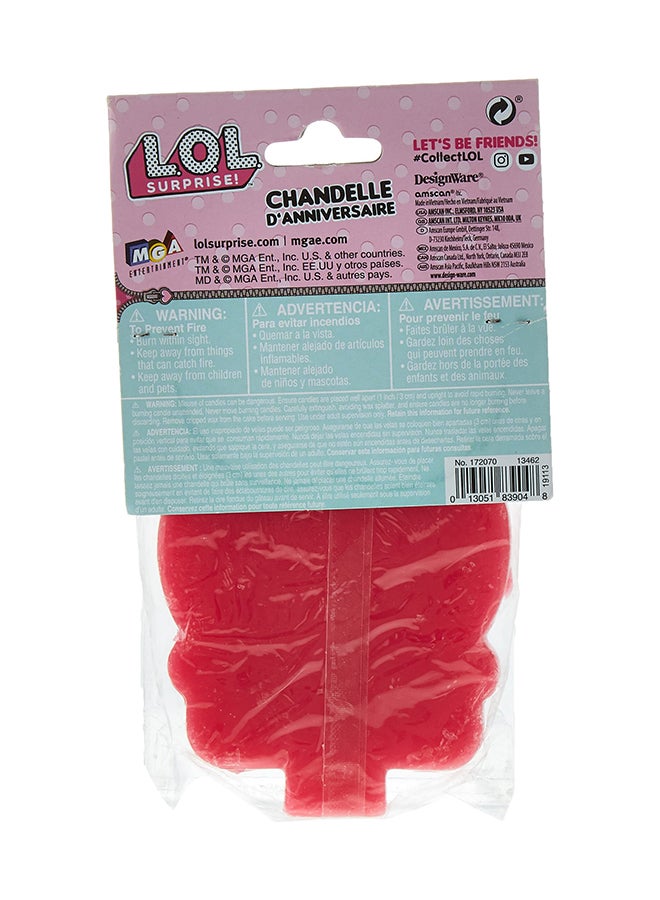 أمسكان طقم شمع لعيد الميلاد بنمط مطبوع بعبارة "Lol Surprise" 6.6x6.09سم - Image 4