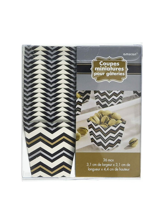 Amscan 36-Piece Black Paper Treat Cups - Image 1