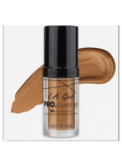 LA Girl Pro Coverage Illuminating Liquid Foundation Bronze  - Image 2