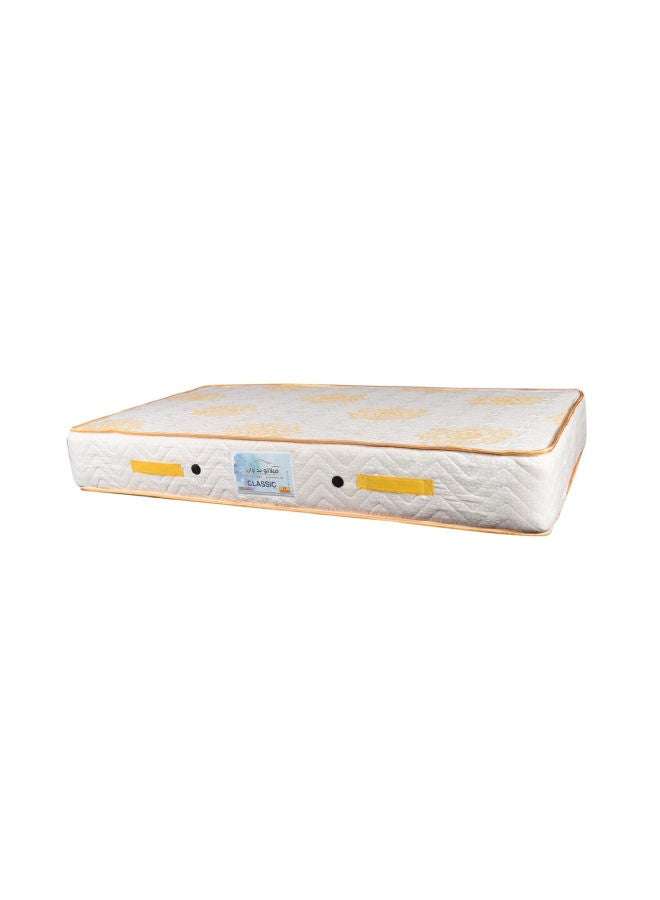milano Classic Bed Mattress Combination White 150cm