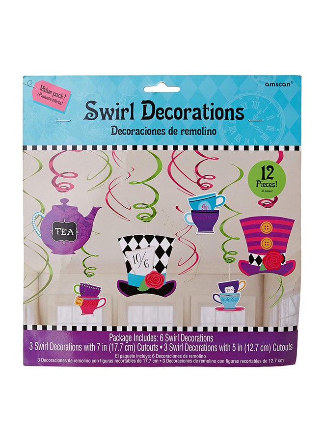 Amscan Mad Tea Party Swirl Value Pack Decorating Kit - Image 1