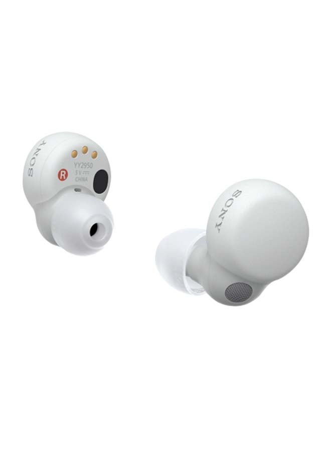 Sony - LinkBuds Truly Wireless Headphones With 6hr Battery Life, Quick Charging, Built In Alexa And Google Assistant WFLS900N/WCE White - Image 1