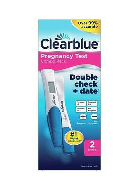 Pregnancy Test Combo Pack Double Check and Date (2 Test)