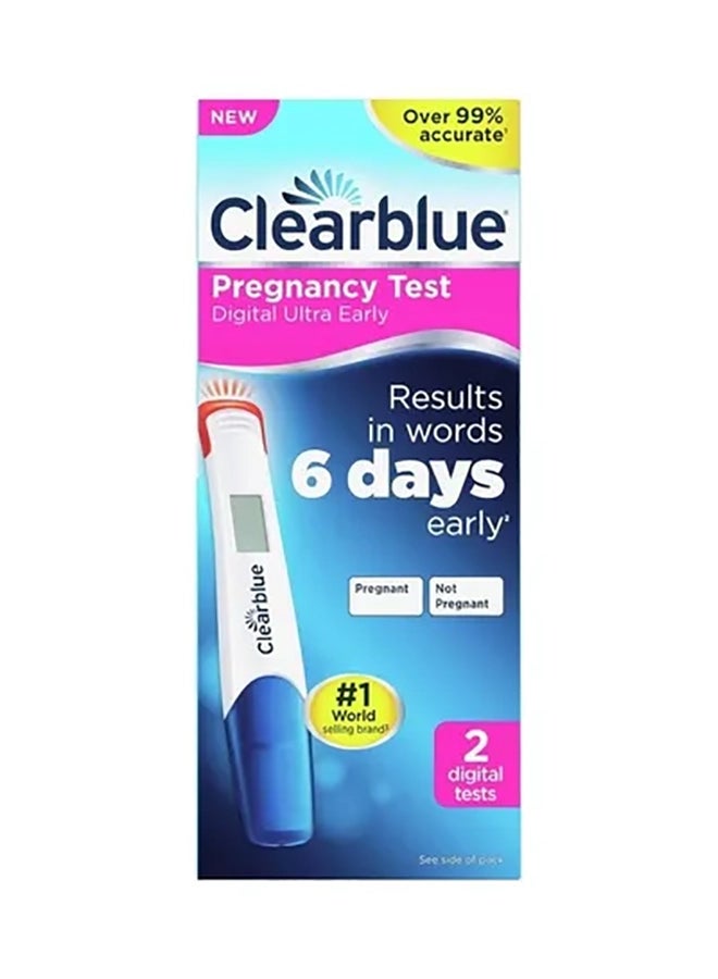 Clearblue Digital Ultra Early Pregnancy Test 2 Count - Image 1