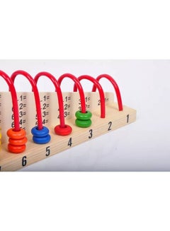 fashionhome Wooden Child Abacus Counting Beads Maths Learning Educational Toy  - Image 4