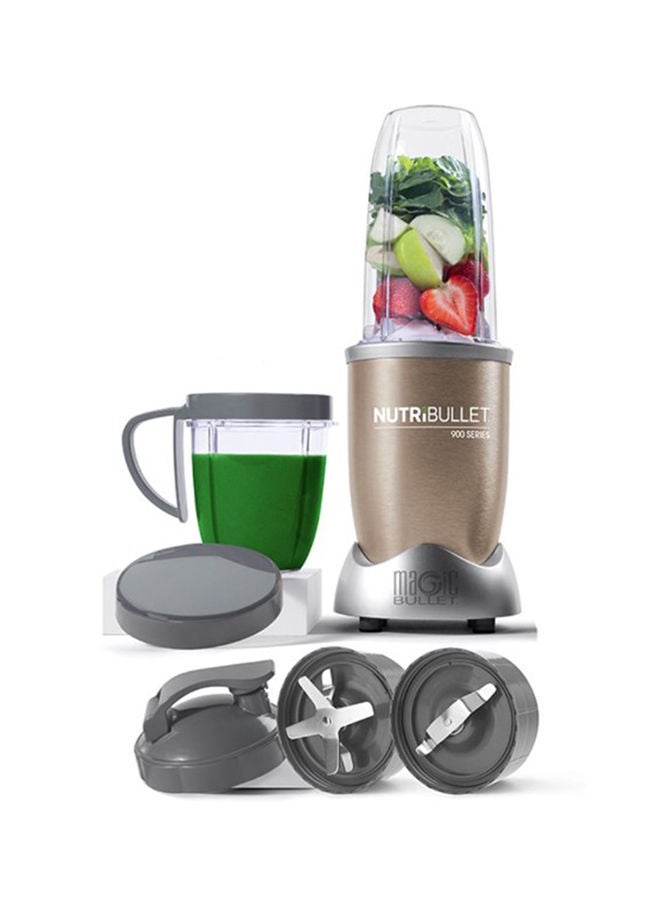 nutribullet Pro Series Multi-Function High Speed Blender 7 Piece Set 900W NB9-1012 Gold - Image 3