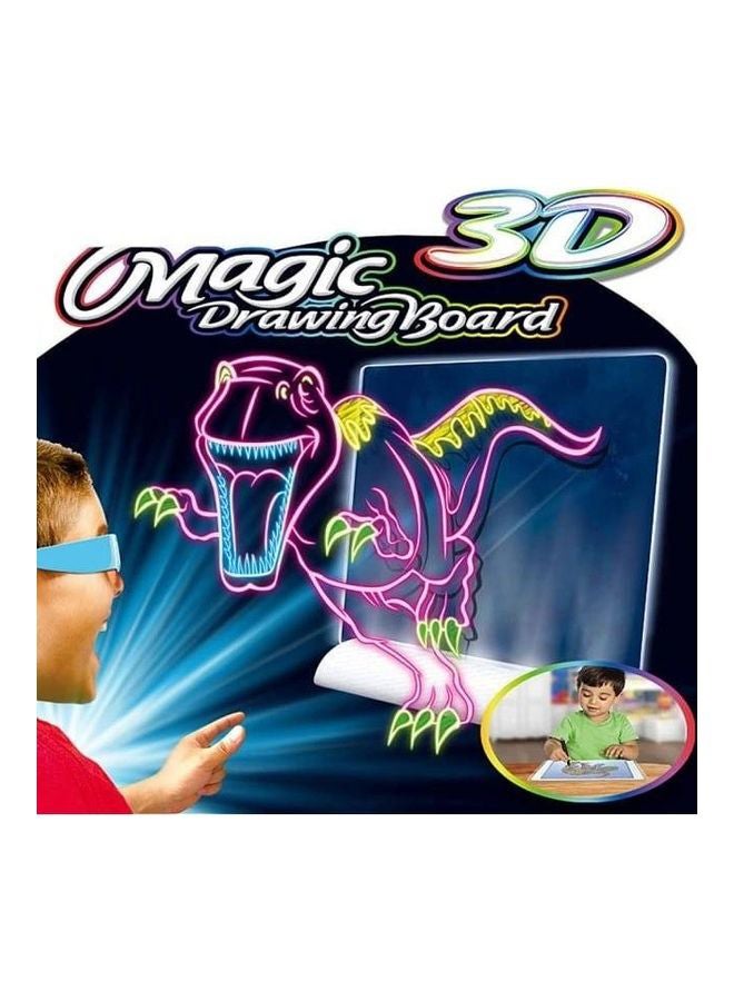 فاشون هوم لوح مغناطيسي للرسم الإبداعي مع قلم ونظارة ثلاثية الأبعاد للأطفال - Image 5