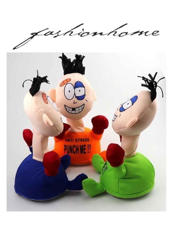 fashionhome 3-Piece Punch Me Electric Funny Plush Figure Children Toy with Simulation Sound - Image 2