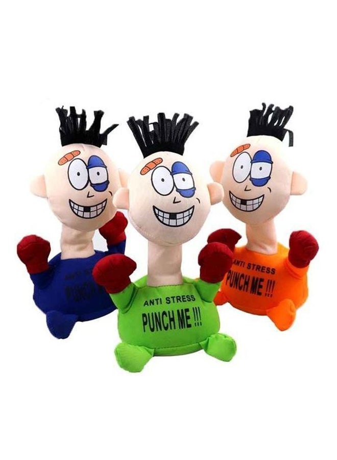 fashionhome 3-Piece Punch Me Electric Funny Plush Figure Children Toy with Simulation Sound - Image 1