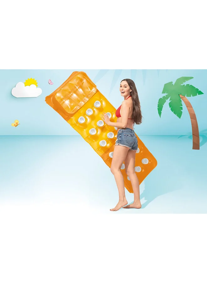 INTEX 18-Pocket Fashion Inflatable Floating Mats - Assortment 1.88mx71cm
