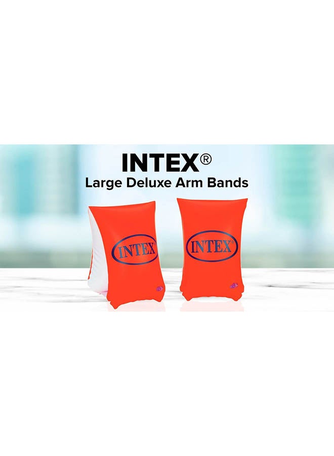 INTEX Pair Of Large Deluxe Arm Band Wet Set 6-12 Years 30 x 15cm  - Image 4