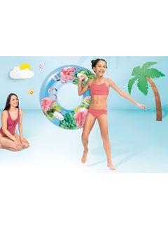 INTEX Lush Tropical Inflatable Pool Swim Tubes - Assortment 97cm  - Image 2