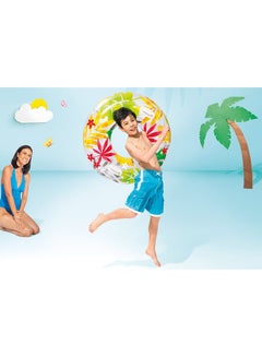 INTEX Lush Tropical Inflatable Pool Swim Tubes - Assortment 97cm  - Image 3