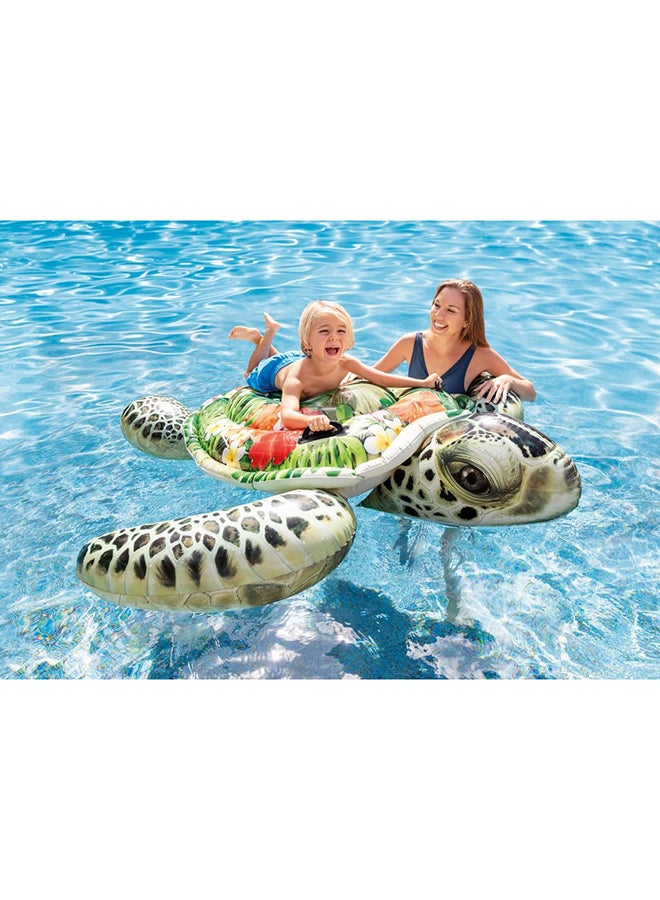 INTEX Realistic Sea Turtle Ride-On Inflatable Pool Float 191x170cm - Image 2