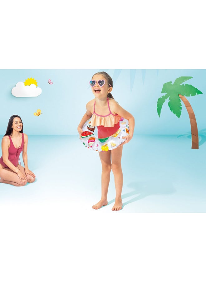 INTEX - Lively Print Inflatable Swim Rings - Assortment 51cm - Image 1
