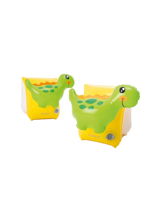 INTEX Pair Of Dinosaur Arm Bands 23x20cm - Image 1