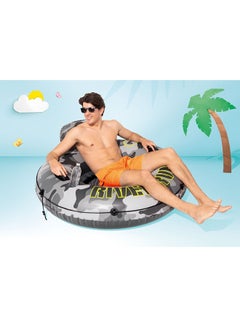 INTEX River Run 1 Inflatable Floating Lake Tube - Camo 135cm  - Image 4