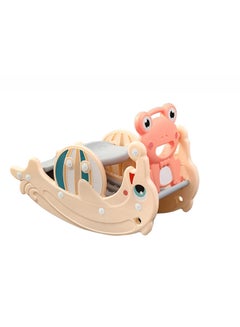 JSAITOYS Xiangyu Kids Double Rocking Horse And Slide Multifunction - Indoor 102x34x47cm  - Image 1