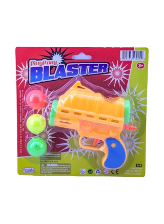 Ping Pong Toy Blaster Gun Play Set On Blister Card With BallS Assorted - v1655111947/N49779784A_1