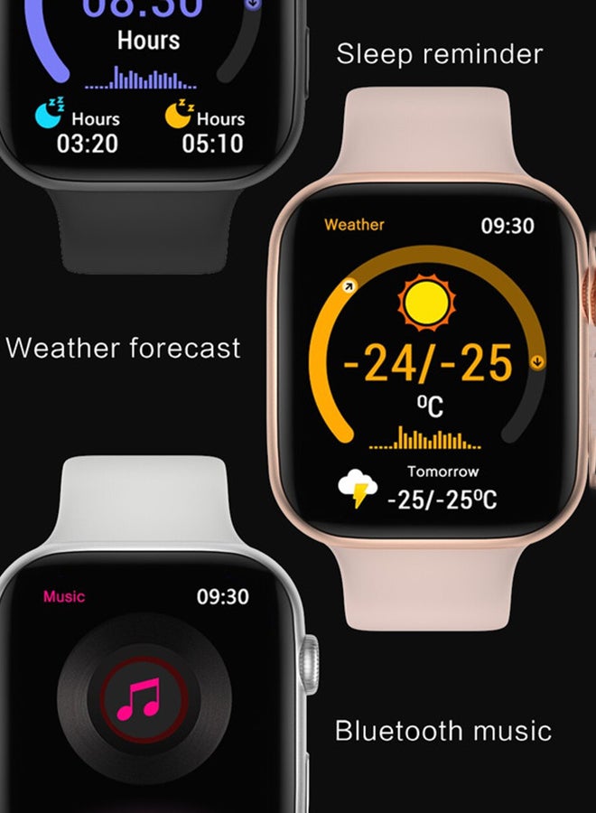 FK99 Plus Smartwatch With Wireless Charging And Extra Nylon Strap Silver